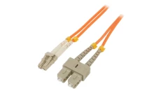Qoltec Patchcord światłowodowy SC/UPC - LC/UPC Multimode 50/125 OM2 Duplex 2m