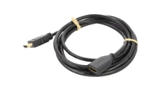 Kabel przedłużający HDMI™ o dużej szybkości z Ethernetem, 2m, czarny, 61309