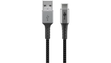 Kabel USB-C ™ do USB-A tekstylny z wtyczkami metalowymi 1 m 49296
