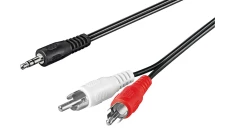 Przewód adapter Jack 3,5mm - 2x RCA 15m 50780