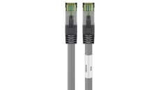 Kabel krosowy patchcord S/FTP (PiMF) kat.8.1 LSZH szary 1m 55136