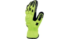 Rękawice udarowe, wielozadaniowe, doskonała chwytność dzięki wypustkom z PVC, kolor żółty, rozmiar 10, VV906JA10