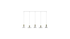 Lampa wisząca HERMANOS V WHITE/SOLID BRASS 8033 Nowodvorski Lighting