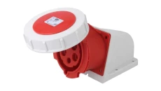 Gniazdo stałe 32A 5P 400V czerwone IP67 1252-6v