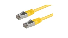 Patchcord S/FTP kat.6 PiMF kabel sieciowy LAN 2x RJ45 linka żółty 1,5m VALUE
