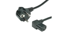 Kabel zasilający 230V 10A kątowy IEC320 C13 1,8m