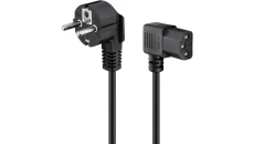 Kabel zasilający kątowy Schuko (type F, CEE 7/7) - C13 2m 50080