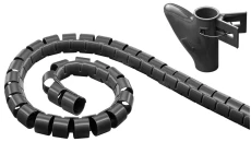 Organizer do przewodów WireTube czarny 2,5m 51924