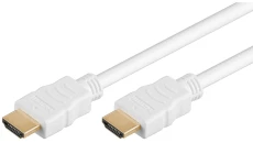 Przewód HDMI™ o dużej szybkości transmisji z Ethernetem, 1.5m, biały, 61019