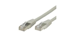Patchcord S/FTP kat.6 PiMF kabel sieciowy LAN 2x RJ45 linka szary 1m