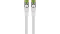 Kabel krosowy RJ45 z surowym kablem CAT 8.1 S/FTP, AWG 26, biały, 15m, 61110