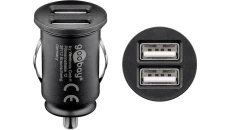 Ładowarka samochodowa Dual-USB (2xUSB) 12W max.2.4A (12/24V) 2xUSB 44177