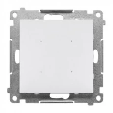 Simon 55 SWITCH – Sterownik przyciskowy oświetleniowy pojedynczy, sterowany smartfonem (moduł) Biały mat TEW1W.01/111