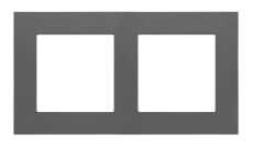 Simon 55 Ramka 2-krotna LINE Grafitowy mat TR2/116