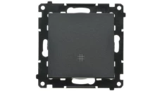 Simon 55 Łącznik krzyżowy (moduł) 10 AX, 250 V~, szybkozłącza Czarny mat TW7.01/149