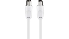 Przewód antenowy IEC 15m biały 11515