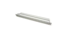 Patch panel pusty RACK 19 1U na 24 moduły keystone UTP szary