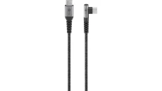 Kabel tekstylny USB-C™ do USB-C™ z metalowymi wtyczkami (gwiezdna szarość/srebrny), 90, 0,5 m, 64658