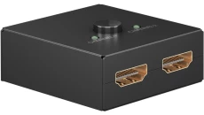 Ręczny przełącznik HDMI™ 2 do 1 (4K @ 30 Hz), czarny, 58485