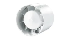Wentylator kanałowy fi 125 230V 16W 190m3/h 38dB o przepływie mieszanym z timerem biały 125VKO1T