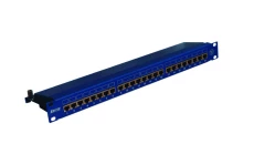 Panel 19, 24 x RJ45 STP kat. 6 (1U) z półką, niebieski DCN/PPFA674EKS248C6