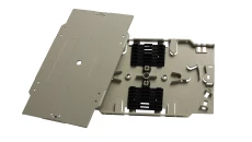 Kaseta światłowodowa z pokrywą i uchwytami na włókna 2x6