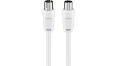 Przewód antenowy IEC 7,5m biały 11513