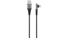 Kabel tekstylny USB-C™ do USB-A z metalowymi wtyczkami (gwiezdna szarość/srebrny), 90, 1m, 64656
