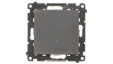 Simon 55 Łącznik schodowy (moduł) 10 AX, 250 V~, szybkozłącza Czarny mat TW6.01/149