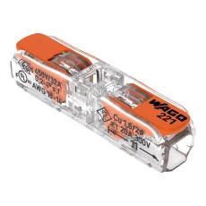 Szybkozłączka przelotowa z dźwignią 2x0,2-4mm2 Inline 221-2411 /60szt./