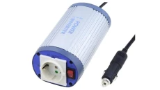 Przetwornica napięcia samochodowa DC/AC 12V/230V 150W aproksymowana sinusoida bezpiecznik 1x15A A301-150-F3