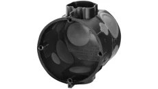 Puszka podtynkowa 60mm głęboka z membranami przebiciowymi czarna wiatroszczelna E107-2K 83107007
