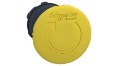 Napęd przycisku grzybkowego żółty przez obrót ZB5AS55