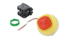 Harmony XB5 Kompletny przycisk awaryjnego zatrzymania E.Stop podświetlony Ttr 24V W/R 1Z XB5AS84W3B5