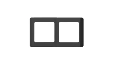 Ramka podwójna, Silva, czarna / 46419