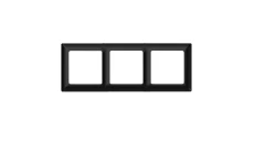 Ramka potrójna, Varia, czarna / 46422