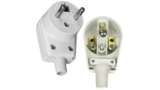 Wtyczka kątowa na kabel WB6 16A biała /50