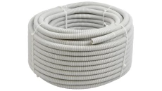 Rura karbowana elektroinstalacyjna 40/32,4mm giętka peszel z pilotem 750N bezhalogenowa, szara 25m TUBIFOR