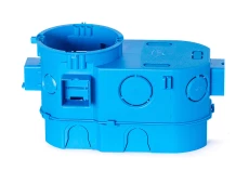 Puszka podtynkowa podwójna 60mm głęboka niebieska SE2x60G 34159203 /5szt./