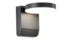 Oprawa elewacyjna LED 17W 2480lm 3000K regulowana Czarna okrągła 2952