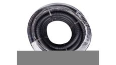 Rura karbowana elektroinstalacyjna RKGS 40/32,4mm giętka samogasnąca peszel z pilotem 750N PVC UV czarna 25m Tubifor