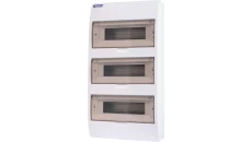 Rozdzielnica modułowa 3x12 natynkowa IP40 z klapką dymną i zaciskami S-36+SZYBKA+N+PE 800602 ENE-00355