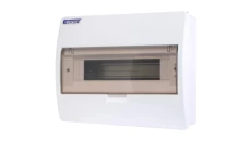 Rozdzielnica modułowa 1x12 natynkowa IP40 z klapką dymną S-12+SZYBKA+N+PE 800600 ENE-00353