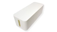 Duży organizer pojemnik na kable, listwy, ładowarki 407 x 157 x 133.5 mm CABLE BOX biały