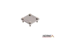 Złącze krzyżowe 4xM8 bednarka-bednarka 50mm, stal nierdzewna