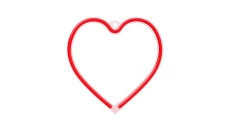 Neon LED SERCE czerwone Bat + USB Forever FLNEO7 Light