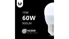 Żarówka LED E27 G45 10W 230V 4500K 900lm ceramiczna Forever Light RTV003470