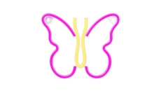 Neon LED MOTYL róż NNE03 Neolia