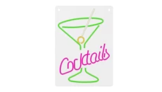 Neon PLEXI LED COCKTAILS róż zielony FPNE02X Forever Light