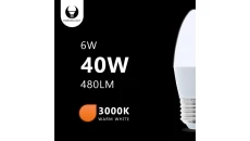 Żarówka LED E27 C37 6W 3000K 480lm Forever Light RTV003467